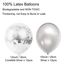 ZERODECO Geburtstagsdeko Silber Set, Happy Birthday Buchstaben Ballons Folienvorhänge Mylarfolie Stern und Herzform Ballons Konfetti Luftballons