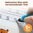 Edubini Magische Vorschule Übungshefte ab 5 Jahren für Junge & Mädchen - [Heft + Stift] - Wiederverwendbare Schreiblernhefte für Vorschule - Addition lernen