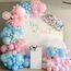 Luftballons Rosa Blau mit Baby Box, 123 Stück Gender Reveal Ballon Girlande aus Luftballons Blau, Rosa und Konfetti-Ballons, 4 Ballonboxen 27 Buchstaben(A-Z+B), für Gender Reveal Party, Baby Shower.