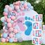 Luftballons Rosa Blau mit Baby Box, 123 Stück Gender Reveal Ballon Girlande aus Luftballons Blau, Rosa und Konfetti-Ballons, 4 Ballonboxen 27 Buchstaben(A-Z+B), für Gender Reveal Party, Baby Shower.