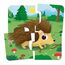 Lisciani - CAROTINA BABY - Baby Puzzle - Der Wald - Puzzle ab 2 Jahren - Montessori Spielzeug 2 Jahren - 6 Lernpuzzles mit Tieren (4 Teile je Puzzle) - Für Kinder