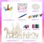 whatstem DIY Malerei Einhorn Kit Kunst und Handwerk Set für Kinder oder Mädchen Dekorieren und Zeichnen 3D Spielzeug für Kinder Geschenk(6 Einhörner)