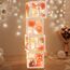Babyparty Deko Box Mädchen, 30 Rosa Weiße Luftballons, 4 Transparente Ballonboxen mit 4 Lichterketten und 33 Buchstaben (BABY+ONE+A-Z), Baby Shower Deko Boxen für Babyparty, Geburtstags, Gender Reveal
