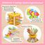 Nene Toys BEEFALL Bienen Geschicklichkeitsspiel für Kinder 3 4 5 6 Jahre – Holz-Turmspiel mit Würfel & Aktionskarten (3 Spielvarianten + Rainbow Sticks) – Montessori Spielzeug, Familienspiel