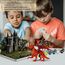 whatstem Bastelset für Kinder – Drachenspielzeug-Malset mit 3 Drachenfiguren und 3D-Puzzleschloss, bestes Tween-Farbgeschenk, um einen eigenen mächtigen Drachen zu erschaffen
