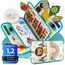 zoula kidz® Montessori Busy Board deutsch - Activity Board & Quiet Book mit 6 Seiten - sicheres & schadstofffreies Busy Book - ideales Kleinkind Spielzeug & Motorikspielzeug aus weichem Filz (Löwe)