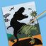 SES Creative Dinosaurier 2 in 1 - Gipsgießen und Kratzbilder, diverse Farben