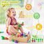 COOLJOY Montessori Spielzeug ab 2 3 Jahre, Karotten Steckspiel Holz, Magnetische Angelspie, Holzspielzeug Motorikspielzeug, Ostern Geschenke Kinder 2 3 4 Jahre Junge und Mädchen