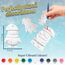 KreativeKraft Weihnachtsdeko Bastelset Kinder, Gips Figuren zum Bemalen, DIY Bastelsets für Kinder (10er-Set)