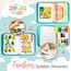 zoula kidz® Montessori Busy Board deutsch - Activity Board & Quiet Book mit 6 Seiten - sicheres & schadstofffreies Busy Book - ideales Kleinkind Spielzeug & Motorikspielzeug aus weichem Filz (Löwe)