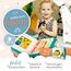 zoula kidz® Montessori Busy Board deutsch - Activity Board & Quiet Book mit 6 Seiten - sicheres & schadstofffreies Busy Book - ideales Kleinkind Spielzeug & Motorikspielzeug aus weichem Filz (Löwe)