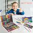 KINSPORY Premium Malkoffer Deluxe 150-teilig Malset für Kinder Anfänger Tolles Buntstifte Set, Wasserfarben, Ölpastellfarbe, zeichenstifte, Bleistifte als Zeichenset Geschenk Kinder