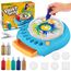 TingingYuli Spin Art Maschine für Kinder - Malset mit Drehscheibe, 36 Kunsttafeln & 7 Farben - Bastelset Malen für Jungen Mädchen ab 4-12 Jahre, Geburtstag Ostern Geschenke für 6 7 8 9 10 Jahre（Blau）