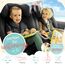 zoula kidz® Busy Board 3 Jahre - Activity Buch mit 8 Seiten - sicheres Montessori Buch für die Autofahrt und Activity Book zur Beschäftigung im Flugzeug & Reisespielzeug aus weichem Filz (Alpaka)