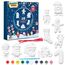 KreativeKraft Weihnachtsdeko Bastelset Kinder, Gips Figuren zum Bemalen, DIY Bastelsets für Kinder (10er-Set)