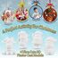 KreativeKraft Weihnachtsdeko Bastelset Kinder, Gips Figuren zum Bemalen, DIY Bastelsets für Kinder (4er-Set)