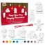 KreativeKraft Weihnachtsdeko Bastelset Kinder, Gips Figuren zum Bemalen, DIY Bastelsets für Kinder (8er-Set)