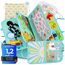 zoula kidz® Busy Board deutsch Montessori Spielzeug Ab 3 Jahre - Motorikspielzeug mit 6 interaktiven Spielseiten - Activity Board mit weichem Alpaka-Fell zum Ertasten - Busy Book für Reisen & Alltag