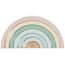Bieco Holz Regenbogen Baby Pastell | Steckspiel | Spielzeug Stapelturm Montessori Holzspielzeug ab 0 Monaten Holzregenbogen Stapel