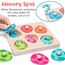 YGJT Greifpuzzle Holzpuzzle ab 1 Jahr | Montessori Holzspielzeug 12-36 Monate Mädchen und Jungen | Dino Eier Steckpuzzle Kinder Sortierspiel Motorikspielzeug Lernspielzeug | Ostern Geschenk für Baby
