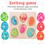 YGJT Greifpuzzle Holzpuzzle ab 1 Jahr | Montessori Holzspielzeug 12-36 Monate Mädchen und Jungen | Dino Eier Steckpuzzle Kinder Sortierspiel Motorikspielzeug Lernspielzeug | Ostern Geschenk für Baby
