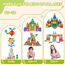 Katiago Magnetische Bausteine, 64 Teile Magnet Bausteine Spielzeug Kinder 3D Farbenfrohe Starterset Magnetische Bauklötze mit 1 Auto für Kinder ab 3 4 5 6 Jahre Geburtstag Geschenk