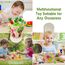 AiTuiTui Motorikwürfel 5 in 1 Aktivitätswürfel Spielzeug Geschenk, 49 Pcs Montessori Lernspielzeug Steckwürfel Holzspielzeug für Kinder, Activity Center Baby ab 18 Monaten Geburtstag Ostern Geschenk