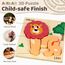 Airlab Holzpuzzle Holzspielzeug für Kinder, Steckpuzzle Montessori Spielzeug, 4er-Set Puzzle Lernspielzeug Pädagogisches Spielzeug Geschenk