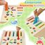 XIAPIA Montessori Spielzeug ab 1 2 3 Jahre, 3-in-1 Baby Montessori Sortierspiel, Kinder Holzspielzeug Motorikspielzeug ab 1 Jahr Junge Mädchen, Lernspiel Geschenke 1. Geburtstag Kindertag Weihnachten