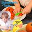Kindermesser 16-teiliges Kinder Sicherheit Kochmesser Küchenmesser Set mit Gemüse Ausstechformen, Holzmesser, Schneidebrett etc. Montessori Spielzeug als Geburtstagsgeschenk für Kinder ab 3 Jahren