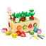 KMTJT Kinder Montessori Spielzeug ab 1 2 3 Jahr | 7-in-1 Holzspielzeug 2 Jahre | Steckspiel Sortierspiel Holzpuzzle Karottenernte | Lernspielzeug Geschenk für Mädchen Jungen Kinder Kleinkind