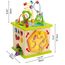Hape Motorikwürfel „Kleine Tierchen“ - aus Holz, Multifunktions-Spielwürfel, Lernspielzeug aus Holz für Kleinkinder, fünfseitiges Busy Board, Montessori Spielzeug für Kinder ab 1 Jahr