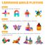 Katiago Magnetische Bausteine 100Pcs für Kinder ab 3+ Jahre Starke Magnet Montessori Spielzeug Kinder STEM-Lernspielzeug-Geschenk zur Förderung der Kreativität für Jungen Mädchen (100 pcs)