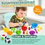 YIQOGAME Farben Lernen Ab 3 4 5 Jahre,Farbiger Klassifikationsspielzeuge Set Montessori Spielzeug Mit Passenden Sortierbechern Und Pinzetten Lernspielzeug Kinderspielzeug Lernen Feinmotorik