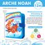 hahaland Quiet Book ab 1 Jahr - Arche Noah Bibelgeschichte, 18 Klassische Aktivitäten Busy Board Fördert Feinmotorik, Kinderbuch ab 1 Jahr Taufe Geschenk, Busy Book Montessori Spielzeug ab 1 2 3 Jahr