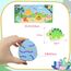 LZDMY Montessori Spielzeug ab 1 Jahr, Baby Holzspielzeug Dino Eier Motorikspielzeug, Steckspiel Holzpuzzle Montessori Eier Sortierspiel Kinder Spielzeug Geburtstag Ostern Geschenk Mädchen & Junge