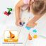 Gibot Kleinkinder Wachsmalstifte, Montessori Spielzeug, 12 Farben Buntstifte, Sicher Stapelbares Spielzeug, Geburtstags/Weihnachtsgeschenke für Kinder