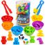 YIQOGAME Farben Lernen Ab 3 4 5 Jahre,Farbiger Klassifikationsspielzeuge Set Montessori Spielzeug Mit Passenden Sortierbechern Und Pinzetten Lernspielzeug Kinderspielzeug Lernen Feinmotorik