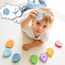 LZDMY Montessori Spielzeug ab 1 Jahr, Baby Holzspielzeug Dino Eier Motorikspielzeug, Steckspiel Holzpuzzle Montessori Eier Sortierspiel Kinder Spielzeug Geburtstag Ostern Geschenk Mädchen & Junge