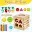 LZDMY Montessori Spielzeug ab 1 2 3 Jahr, 6 in 1 Motorikwürfel mit Karotten, Baby Holzspielzeug Sensorik Spielzeug, Motorik Spielzeug Kinder Steckspiel Geburtstag Ostern Geschenk für Junge Mädchen