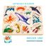QUOKKA Spielzeug Puzzle ab 1 2 Jahre - 3 Set Montessori Holz Steckpuzzle für Kinder ab 3 4 - Realistischer Tiere Holzpuzzle ab 2 Jahre - Lernspielzeug für Mädchen and Jungen