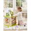 Hape Motorikwürfel „Kleine Tierchen“ - aus Holz, Multifunktions-Spielwürfel, Lernspielzeug aus Holz für Kleinkinder, fünfseitiges Busy Board, Montessori Spielzeug für Kinder ab 1 Jahr