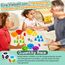 YIQOGAME Farben Lernen Ab 3 4 5 Jahre,Farbiger Klassifikationsspielzeuge Set Montessori Spielzeug Mit Passenden Sortierbechern Und Pinzetten Lernspielzeug Kinderspielzeug Lernen Feinmotorik