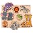 PikatoyZ® Steckspiel ab 1 Jahr, 2 und 3 Jahre – Montessori Holzpuzzle für Jungen und Mädchen Kinder – Holzspielzeug mit Dschungeltieren