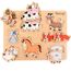 PikatoyZ® Puzzle ab 1 Jahr, 2 und 3 Jahre – Montessori Holzspielzeug mit Bauernhoftieren – Kinderpuzzle und Steckspiel aus Holz – Lernspiel für Kleinkinder