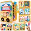 hahaland Mein erster Kindergartentag-Busy Board ab 1 Jahr, 10 Seiten Quiet Book, Vorschule Lernspielzeug ab 2 Jahre zur Eingewöhnung, Vorschulkinder Geschenk für Montessori Spielzeug ab 1 2 3 Jahre