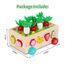 KMTJT Kinder Montessori Spielzeug ab 1 2 3 Jahr | 7-in-1 Holzspielzeug 2 Jahre | Steckspiel Sortierspiel Holzpuzzle Karottenernte | Lernspielzeug Geschenk für Mädchen Jungen Kinder Kleinkind