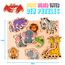PikatoyZ® Steckspiel ab 1 Jahr, 2 und 3 Jahre – Montessori Holzpuzzle für Jungen und Mädchen Kinder – Holzspielzeug mit Dschungeltieren