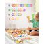 DealKits Fädelspiel ab 2 Jahren, Montessori Spielzeug Lernspiel Holzspielzeug, 42 Stück Holzperlen Fädelperlen zum Auffädeln, Geburtstagsgeschenk für 1-3 Kleinkinder, Adventskalender Füllung