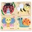 Airlab Montessori Spielzeug Holzpuzzle für Kinder, Holzspielzeug Puzzle ab 1 2 3 Jahre, Baby Steckpuzzle mit Aufbewahrungstasche, 4er-Set Puzzle Lernspielzeug Pädagogisches Spielzeug Geschenk